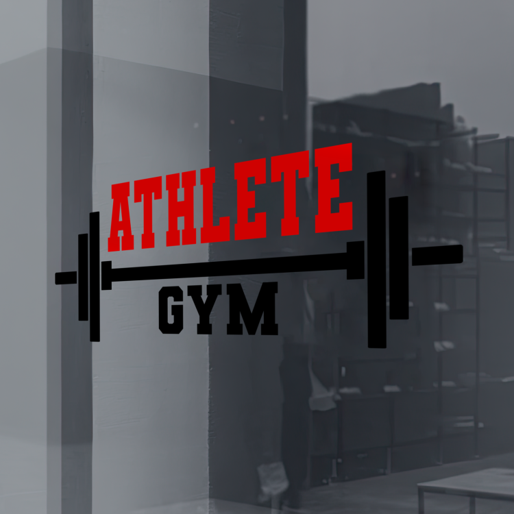Athlete gym mockup